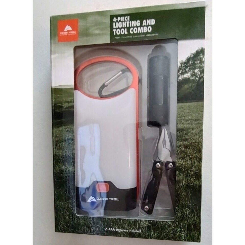 Camping Flashlight Multitool Light Kit Adventure Gift Idea 4 Pieces
